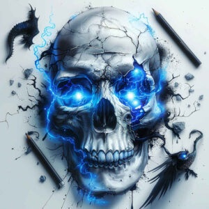 war-motif-skull-tattoo – tattoo design ideas free ai generated – rotting – for-hip – Gallery: skulls-inkby-ai