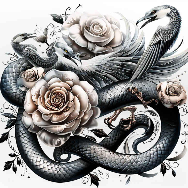 colorful-snake-tattoo – tattoo design ideas free ai generated – thin-line – for-behind-ear – Gallery: snakes-inkby-ai