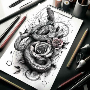 for-women – tattoo design ideas free ai generated – petite – for-palm – Gallery: snakes-inkby-ai