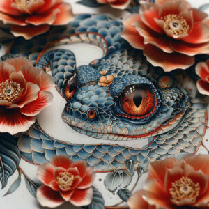 life-energy-snake-tattoo – tattoo design ideas free ai generated – refined – for-toe – Gallery: snakes-inkby-ai