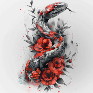 life-symbol-snake-tattoo – tattoo design ideas free ai generated – diminutive – for-biceps – Gallery: snakes-inkby-ai