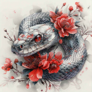 ornamental-detail-snake-tattoo – tattoo design ideas free ai generated – petite – for-elbow – Gallery: snakes-inkby-ai