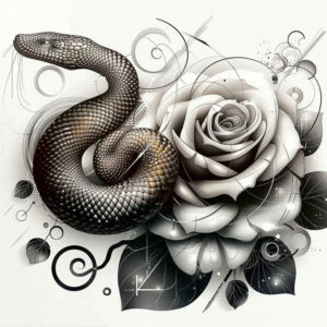 protection-motif-snake-tattoo – tattoo design ideas free ai generated – pure-design – for-fingers – Gallery: snakes-inkby-ai