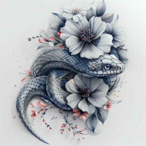 rebirth-symbol-snake-tattoo – tattoo design ideas free ai generated – minimalist – for-hip – Gallery: snakes-inkby-ai