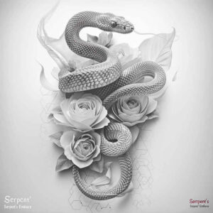 snakes tattoo design ideas matte-finish abstract for back