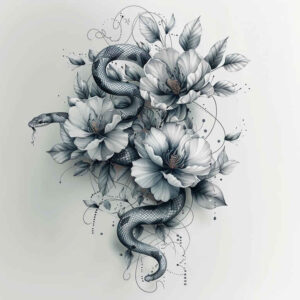 snakes tattoo design ideas bold color bare for upper shoulder