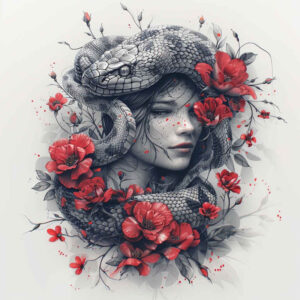 snakes tattoo design ideas Realism illusion of depth bare shows strength