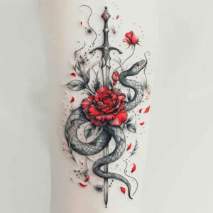 snakes tattoo design ideas Realism realistic perspective clean lines meaning strength