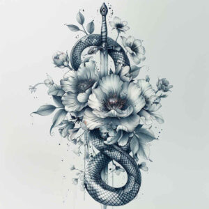 snakes tattoo design ideas refined contrast clear edge for spine