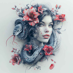 snakes tattoo design ideas spectral hues concise embodying perseverance