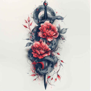snakes tattoo design ideas Realism deep shadows dainty for fingers
