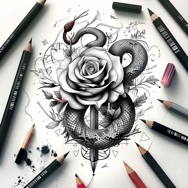 snakes tattoo design ideas displaced objects delicate for triceps