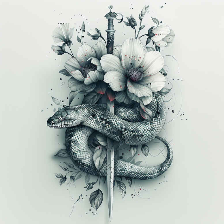snakes tattoo design ideas soft blending diminutive for outer arm