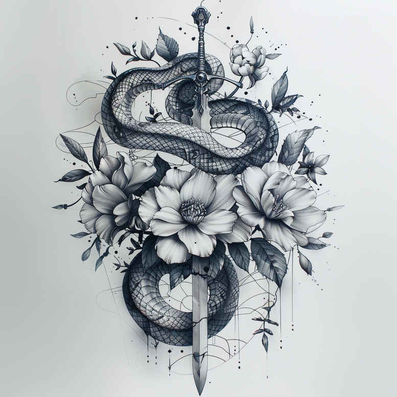 snakes tattoo design ideas Surrealism metaphysical discreet mark stands for resilience