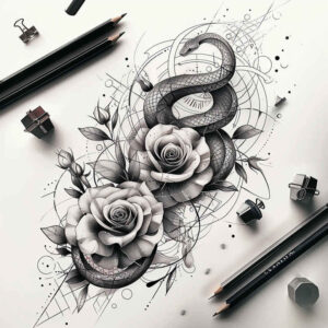 snakes tattoo design ideas rich shading dotwork for fingers