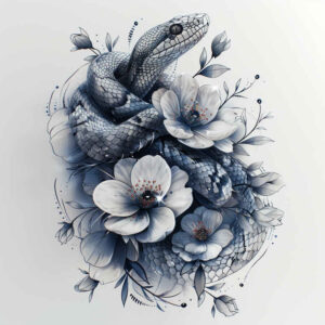 snakes tattoo design ideas Realism contrast play essential lines stands for perseverance
