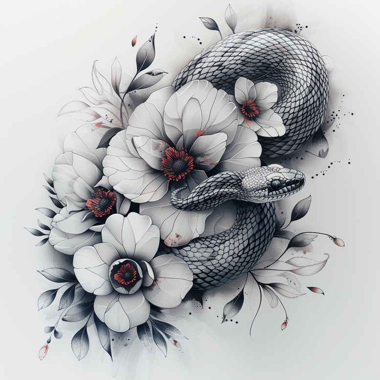 snakes tattoo design ideas Realism color precision mini geometry meaning strength