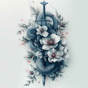 snakes tattoo design ideas Realism clean background mini ink represents determination