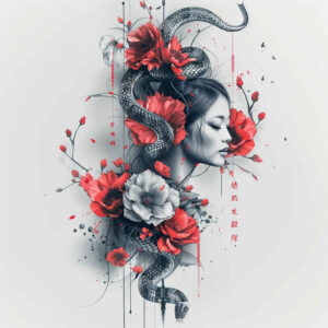 snakes tattoo design ideas dynamic composition miniature symbol of perseverance