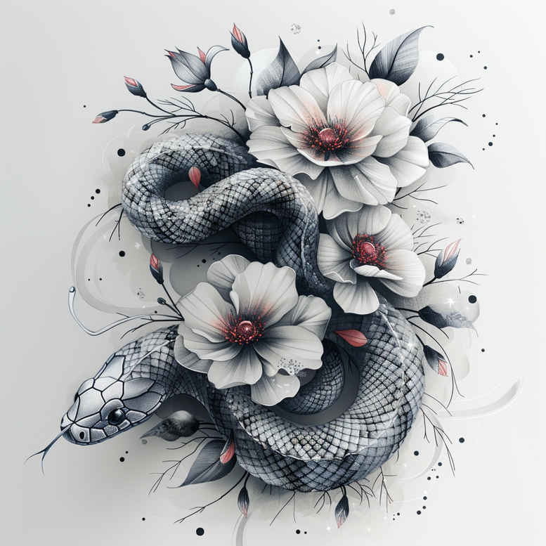 snakes tattoo design ideas Realism lifelike eyes minimalist script for upper chest