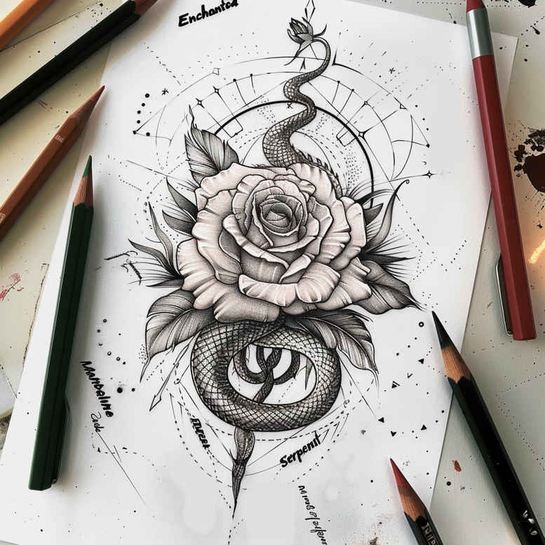 snakes tattoo design ideas layered fill monochrome for back shoulder