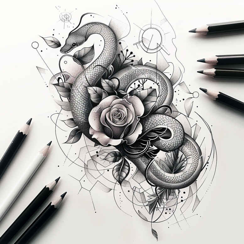 snakes tattoo design ideas vivid no background for toe