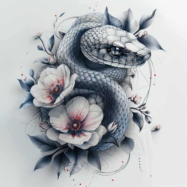 snakes tattoo design ideas decorative detail precise embodying courage
