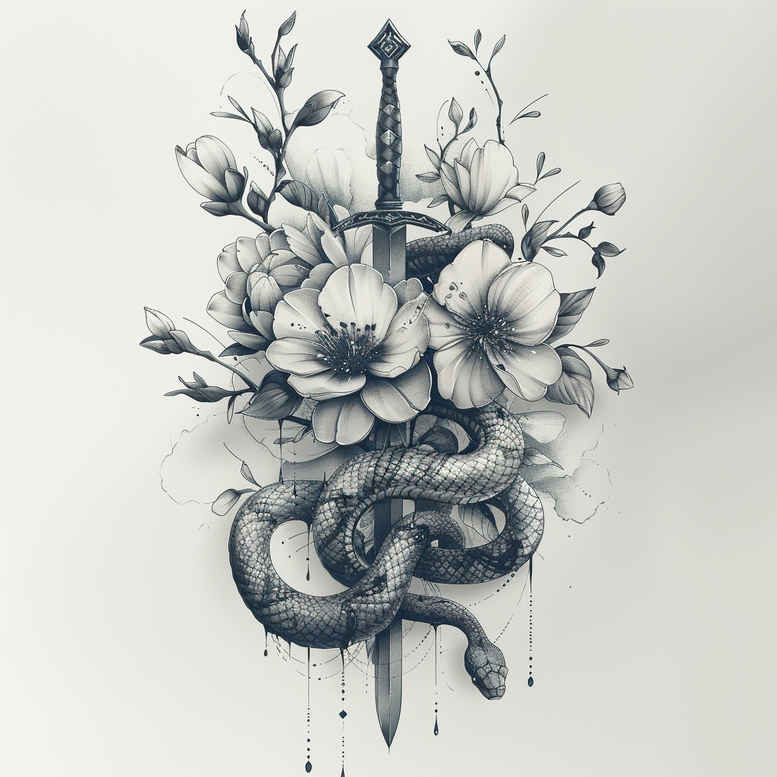 snakes tattoo design ideas Realism full detail pristine symbol of strength
