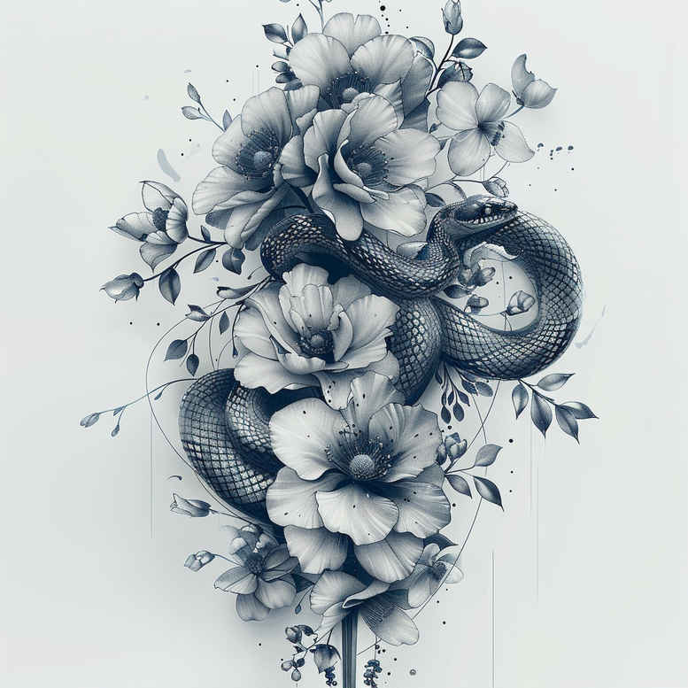snakes tattoo design ideas Surrealism unreal punctual meaning resilience