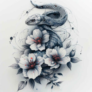 snakes tattoo design ideas Realism deep shadows pure outline shows resilience