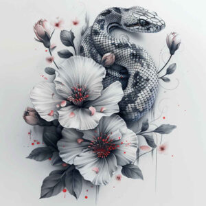 snakes tattoo design ideas Surrealism enigmatic quiet art for upper back