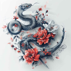 snakes tattoo design ideas distorted perspective refined ink resilience and power