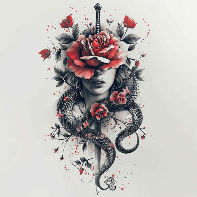snakes tattoo design ideas Realism detail accuracy silent for hip