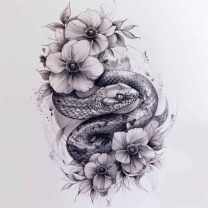 snakes tattoo design ideas Realism natural look simple form represents courage
