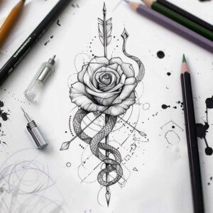 snakes tattoo design ideas dynamic linework slender symbol of strength