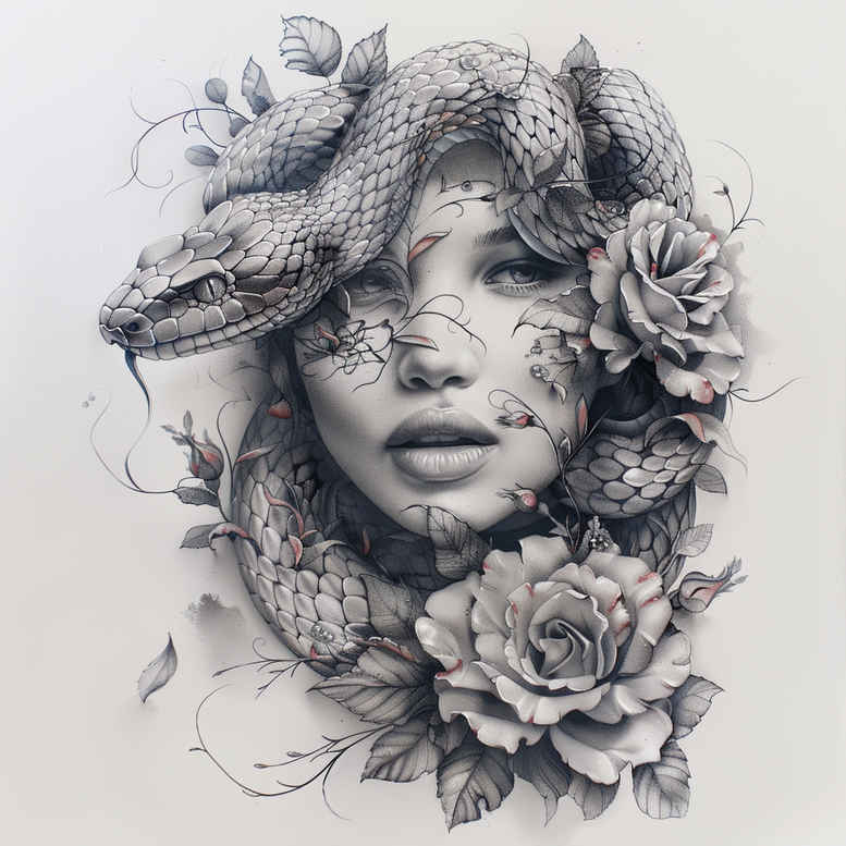 snakes tattoo design ideas vivid soft curve represents resilience