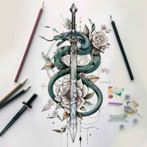snakes tattoo design ideas luminous soft touch symbolising strength