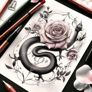 snakes tattoo design ideas soft shadows tiny tattoo for hand