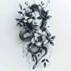 snakes tattoo design ideas crisp lines whisper line symbol of determination