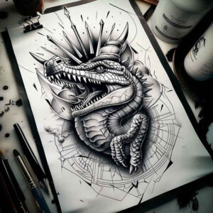 mystical-symbol-sobek-tattoo-ancient-curse-for-nape – tattoo design ideas free ai generated – Gallery: sobek-inkby-ai
