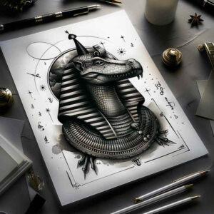 life-symbol-sobek-tattoo-ghostly-for-biceps – tattoo design ideas free ai generated – Gallery: sobek-inkby-ai