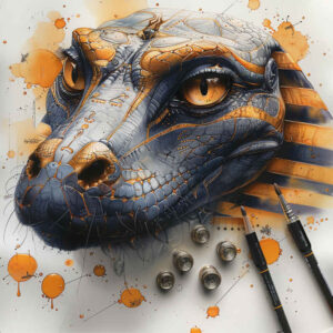 crocodile-god-tattoo-undead-for-upper-chest – tattoo design ideas free ai generated – Gallery: sobek-inkby-ai