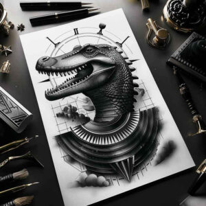ornamental-detail-sobek-tattoo-tar-for-neck – tattoo design ideas free ai generated – Gallery: sobek-inkby-ai