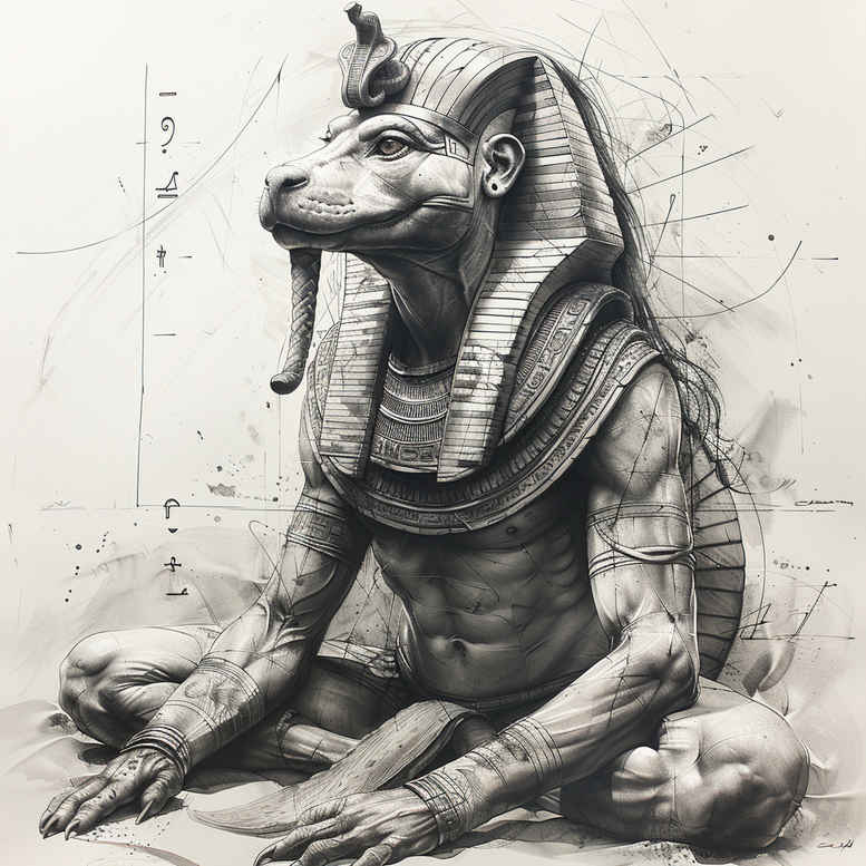 colorful-sobek-tattoo-empty-for-shin – tattoo design ideas free ai generated – Gallery: sobek-inkby-ai