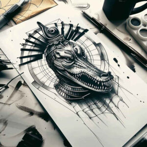 life-god-sobek-tattoo-for-men-ominous-for-side-torso – tattoo design ideas free ai generated – Gallery: sobek-inkby-ai