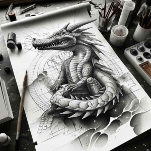 life-symbol-sobek-tattoo-spectral-for-upper-chest – tattoo design ideas free ai generated – Gallery: sobek-inkby-ai