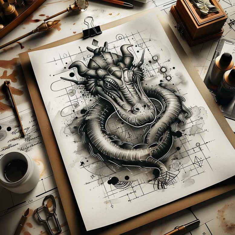 mystery-symbol-sobek-tattoo-supernatural-for-lower-chest – tattoo design ideas free ai generated – Gallery: sobek-inkby-ai