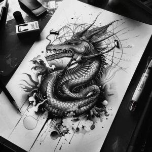 spiritual-symbolism-sobek-tattoo-macabre-for-shoulder – tattoo design ideas free ai generated – Gallery: sobek-inkby-ai