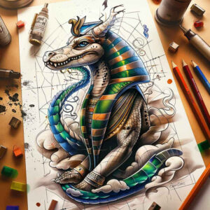 plant-ornament-sobek-tattoo-hellfire-for-wrist – tattoo design ideas free ai generated – Gallery: sobek-inkby-ai