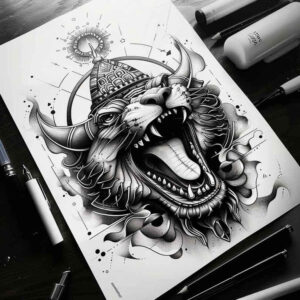 mystery-symbol-sobek-tattoo-hellish-for-abdomen – tattoo design ideas free ai generated – Gallery: sobek-inkby-ai